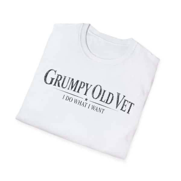 Grumpy Old Vet T-Shirt — "I Do What I Want" Funny Veteran Tee - Image 2