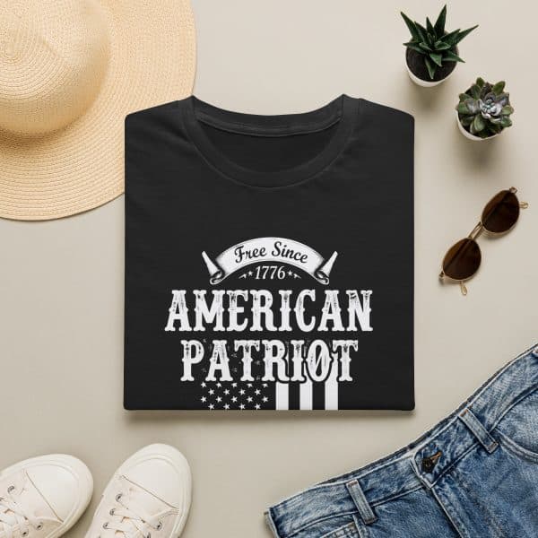 American Patriot T‑Shirt – “Free Since 1776” Flag Graphic, Fourth of July & Patriotic Tee - Image 2
