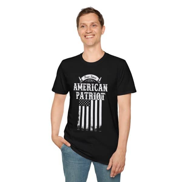 American Patriot T‑Shirt – “Free Since 1776” Flag Graphic, Fourth of July & Patriotic Tee - Image 4