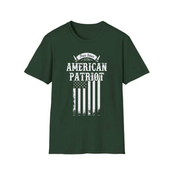 American Patriot T‑Shirt – “Free Since 1776” Flag Graphic, Fourth of July & Patriotic Tee - Image 5
